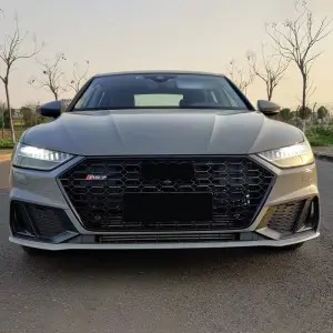 RS7 hood grill for Audi A7 S7 C8 with ACC front bumper center grill