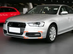 Audi Fog lamp grill s4 b8.5 Sline car fog honeycomb grille 13-16