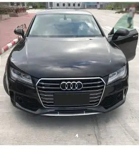 RS7 auto front grille for Audi A7 S7 C7.5 ABS material honeycomb car grill