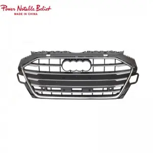 RS4 B9.5 Front grill fit for Audi A4 S4 honeycomb bumper grille with bracket