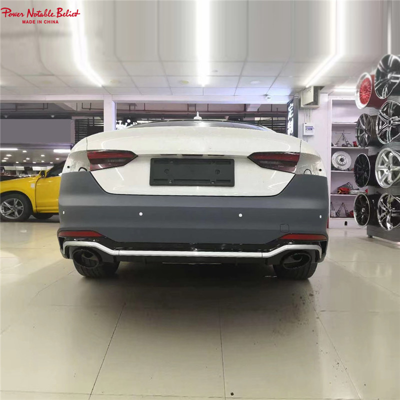 Audi RS5 B9 rear bumper with pipe for audi A5 S5 b9 2017-2019 6