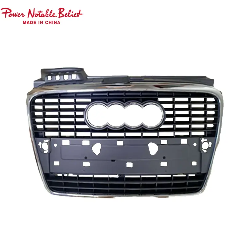 Front grill for Audi A4 A4L B7 to RS4 radiator center honeycomb S4 grille quattro (1)