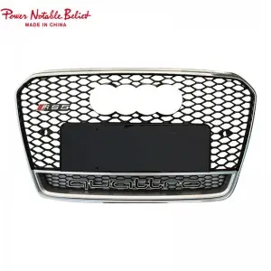 RS5 style front bumper grill for Audi A5 S5 B8.5 honeycomb grill RS frame quattro