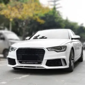 RS6 Front grill for Audi A6 S6 C7 center honeycomb grille
