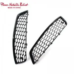 RS3 Led Fog lamp cover honeycomb Grills for audi A3 8P 2007-2012
