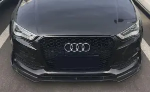 S3 RS3 Grill For Audi A3 S3 8V RS3 Quattro Hex Mesh Front Bumper Hood Grille