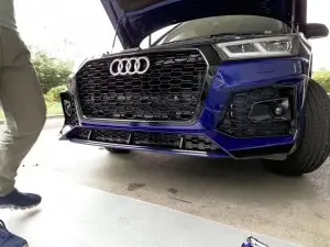 RSQ5 SQ5 style grill for Audi Q5 SQ5 B9 honeycomb front grille
