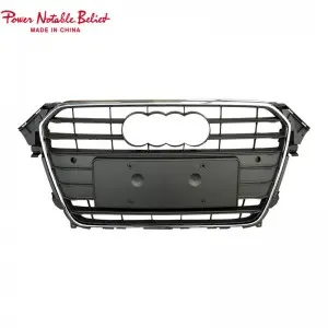 Upgrade Audi RS4 Style Front Grille Hex Mesh Honeycomb Hood Grill Fits A4 S4 B8.5