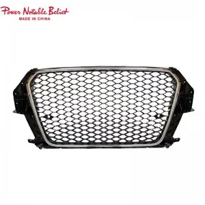RSQ3 SQ3 style front honeycomb grille for Audi Q3 SQ3 2013-2015 upgrade grill