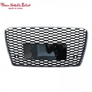 W12 S8 RS8 front grille for Audi A8 A8L S8 D4 PA center honeycomb grill