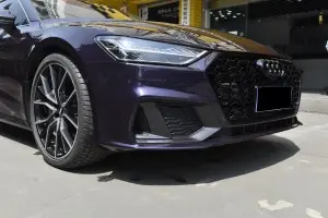 RS7 hood grill for Audi A7 S7 C8 with ACC front bumper center grill