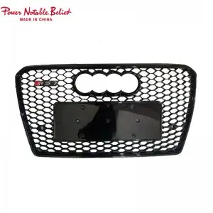 RS7 S7 front bumper grille quattro For Audi A7 S7 C7 center honeycomb grill
